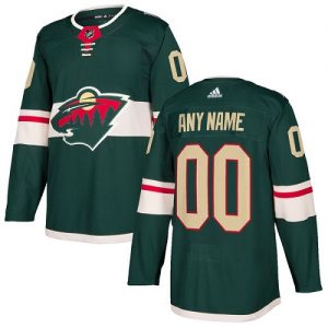 Dětské NHL Minnesota Wild dresy Personalizované Adidas Domácí Zelená Authentic