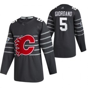 Pánské 2020 All Star Calgary Flames Mark Giordano Šedá hokejové dresy