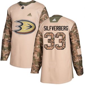 Pánské NHL Anaheim Ducks dresy Jakob Silfverberg 33 Camo Veterans Day Practice