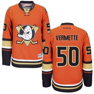 Dětské NHL Anaheim Ducks dresy 50 Antoine Vermette Authentic Oranžový Reebok Alternativní hokejové dresy