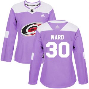 Dámské NHL Carolina Hurricanes dresy 30 Cam Ward Authentic Nachový Adidas Fights Cancer Practice