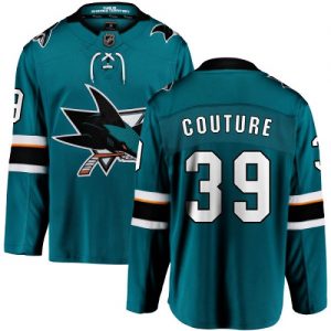 Pánské NHL San Jose Sharks dresy 39 Logan Couture Breakaway Teal Zelená Fanatics Branded Domácí