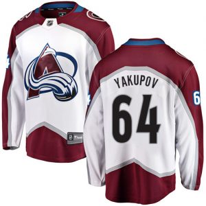 Dětské NHL Colorado Avalanche dresy 64 Nail Yakupov Breakaway Bílý Fanatics Branded Venkovní