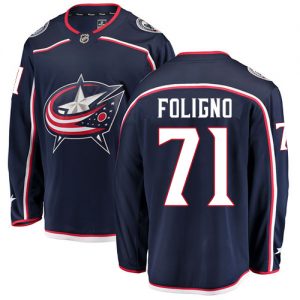 Dětské NHL Columbus Blue Jackets dresy 71 Nick Foligno Breakaway Námořnická modrá Fanatics Branded Domácí
