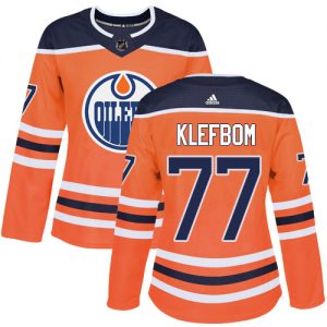 Dámské NHL Edmonton Oilers dresy 77 Oscar Klefbom Authentic Oranžový Adidas Domácí