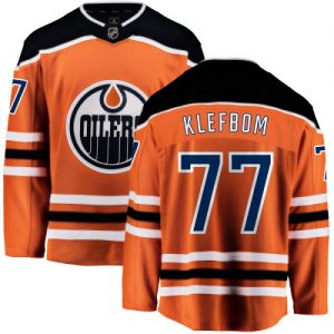 Dětské NHL Edmonton Oilers dresy 77 Oscar Klefbom Breakaway Oranžový Fanatics Branded Domácí