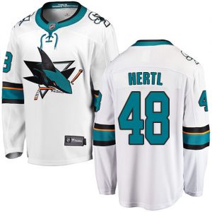 Dětské NHL San Jose Sharks dresy 48 Tomas Hertl Breakaway Bílý Fanatics Branded Venkovní