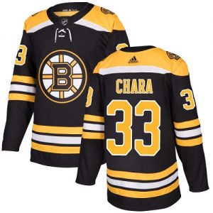 Pánské NHL Boston Bruins dresy Zdeno Chara 33 Authentic Černá Adidas Domácí