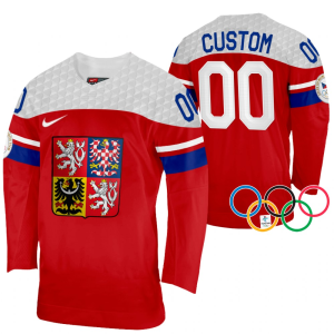 Česká Republika Personalizované Dres 2022 Winter Olympics Červené Venkovní