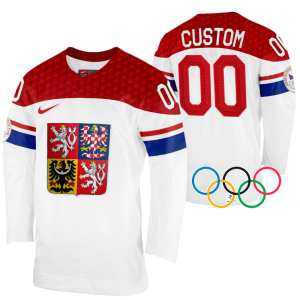 Česká Republika Personalizované Dres 2022 Winter Olympics Bílý Domácí