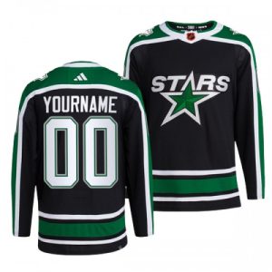 Dallas Stars Personalizované dresy Adidas 2022-23 Version Reverse Retro 2.0 Authentic Černá