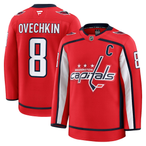 Pánské NHL Washington Capitals Alexander Ovechkin #8 Dresy Fanatics Domácí Premium Červený